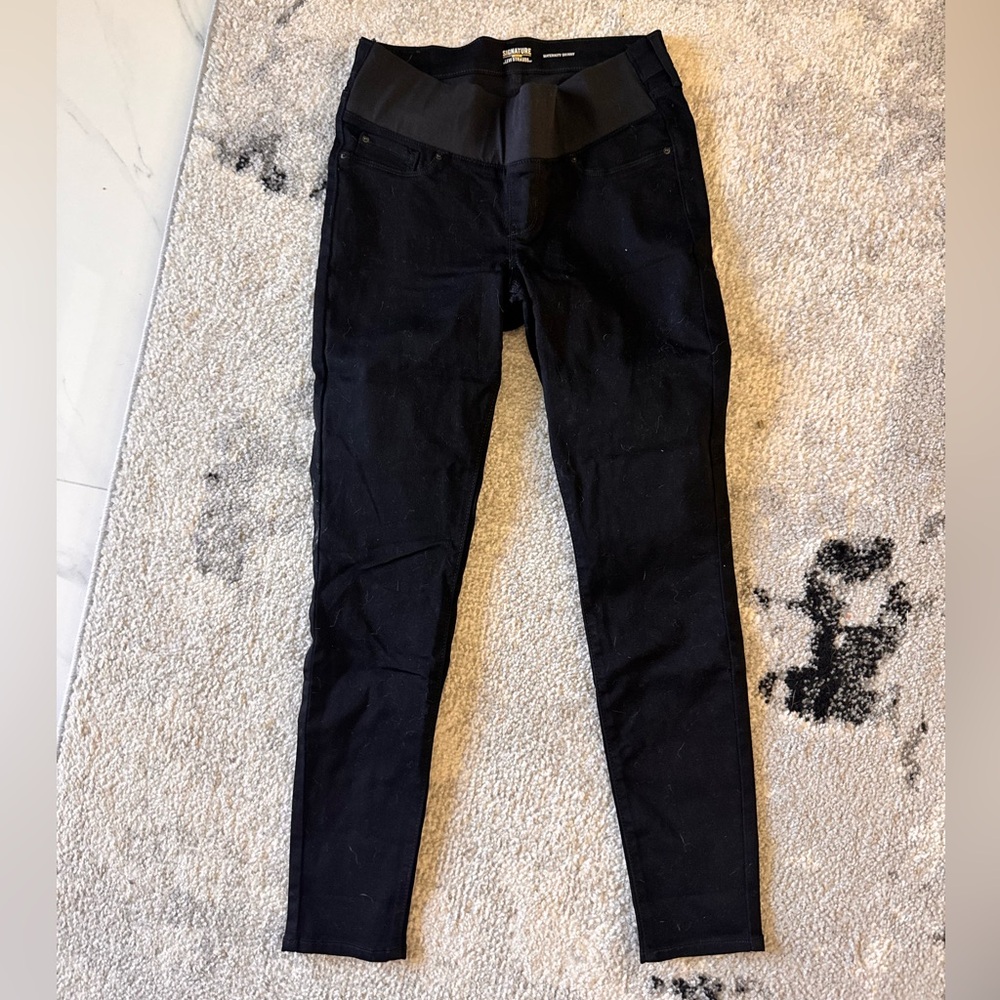 Levi Strauss Black Maternity Skinny Jeans